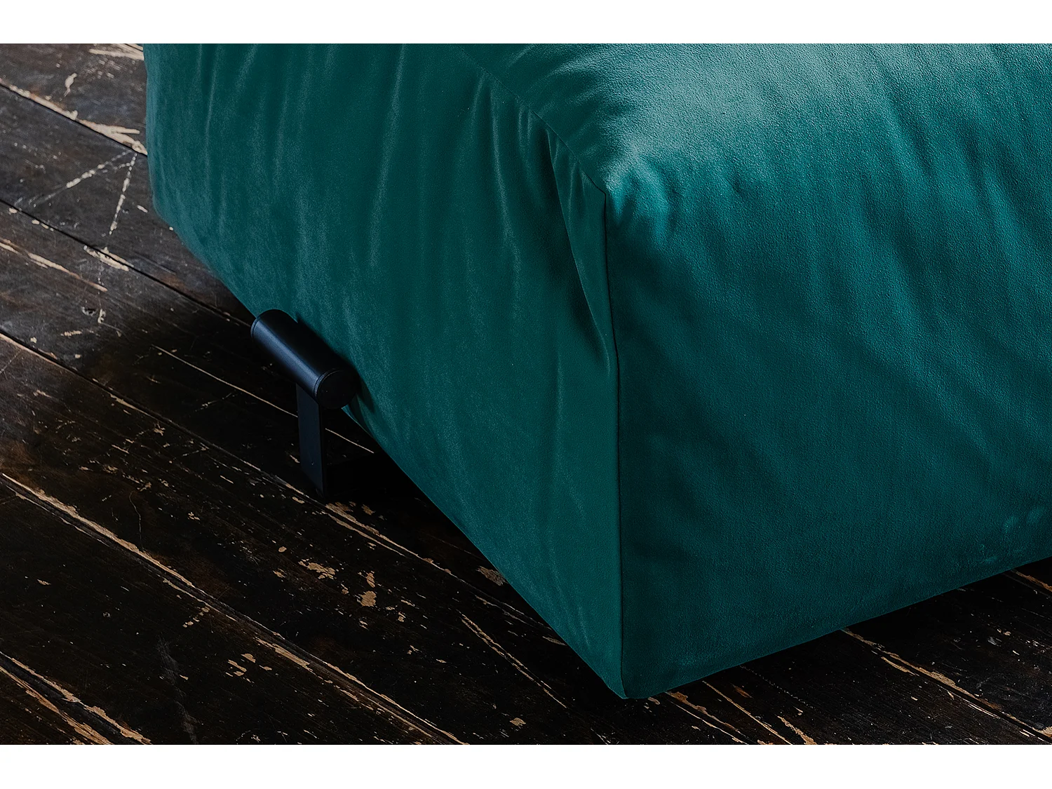 Polsterhocker - Grün Velvet - MIA