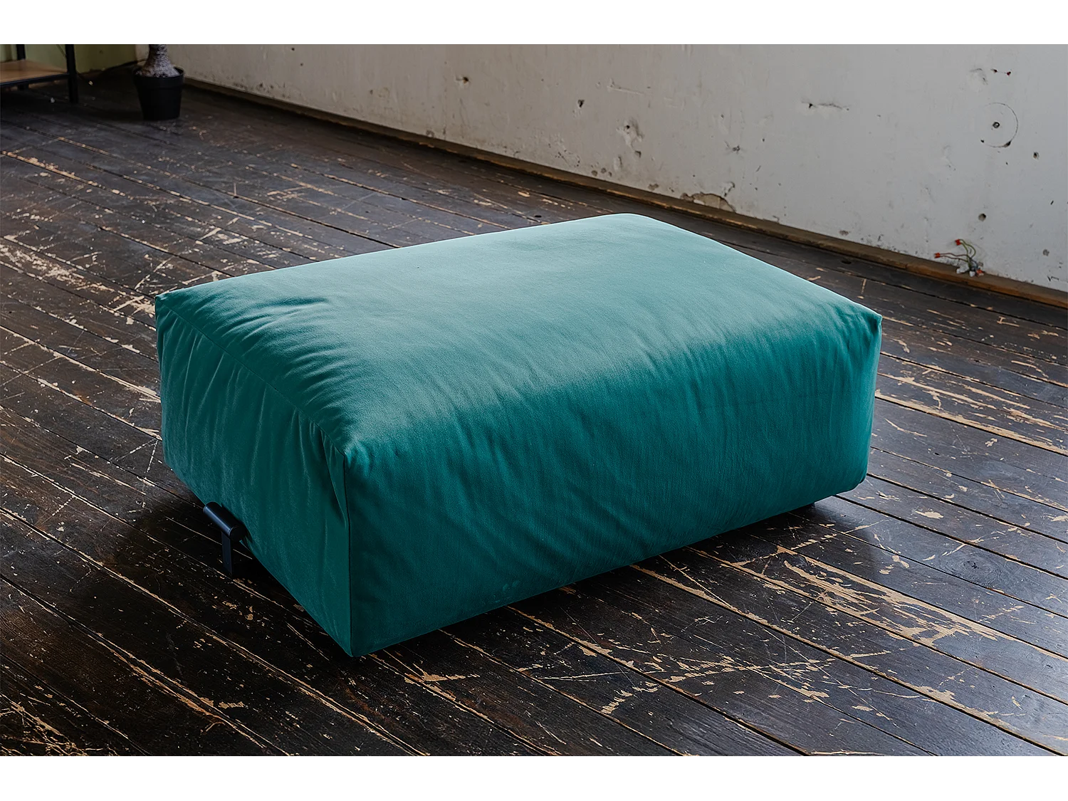 Polsterhocker - Grün Velvet - MIA