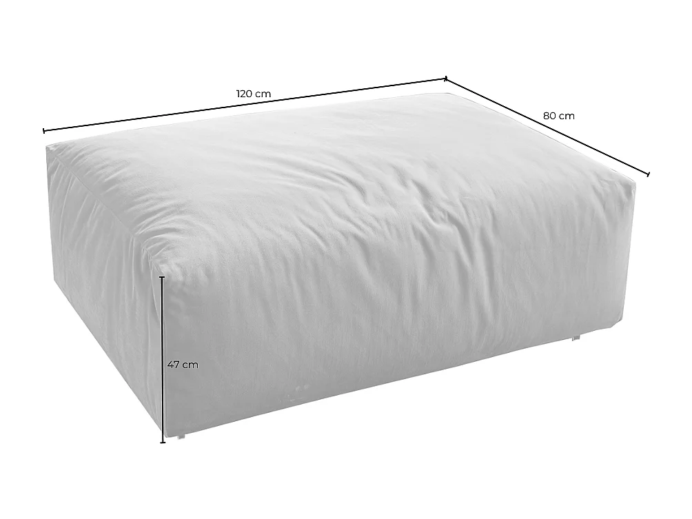 Polsterhocker - Grün Velvet - MIA