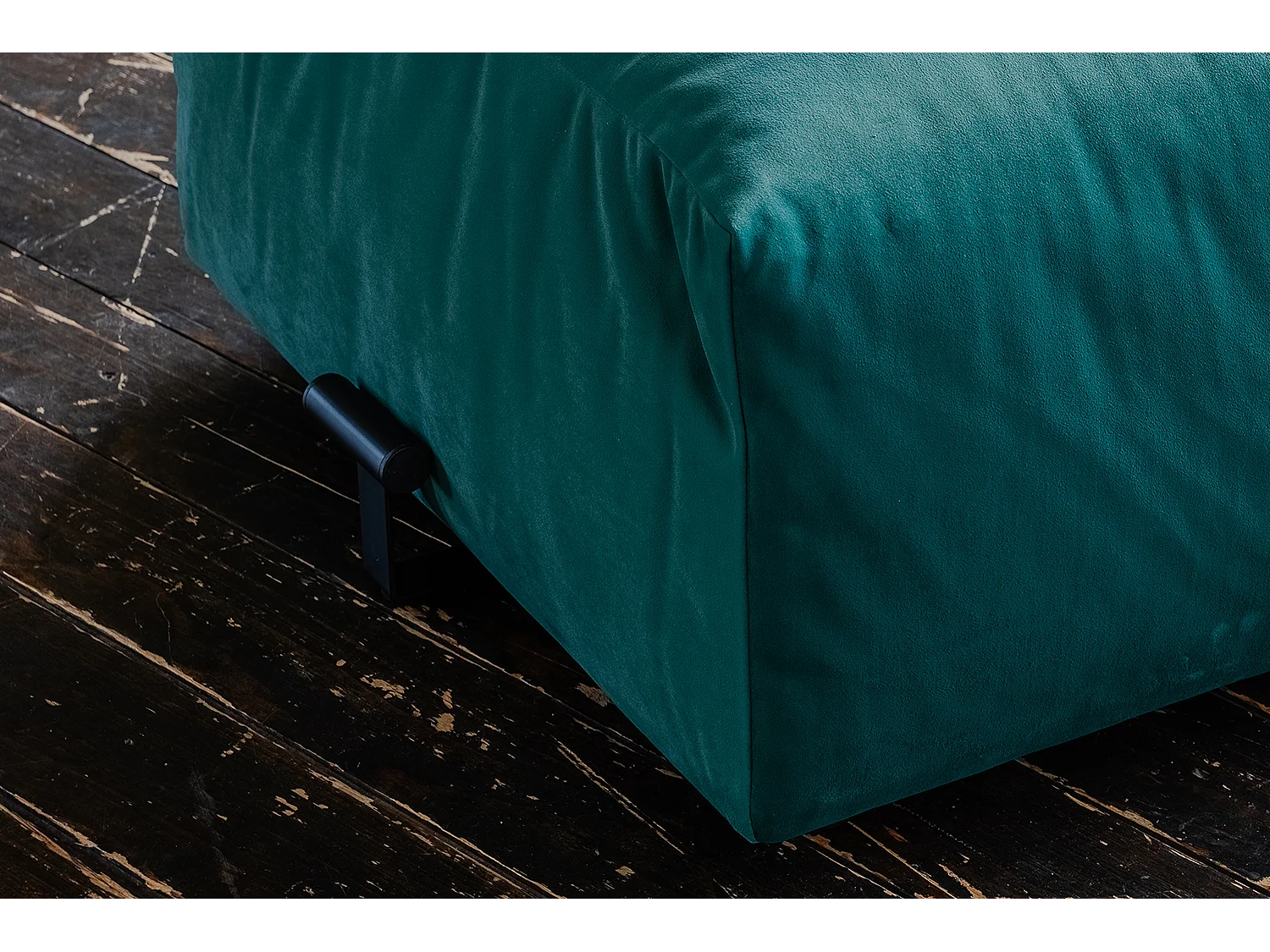 Polsterhocker - Grün Velvet - MIA