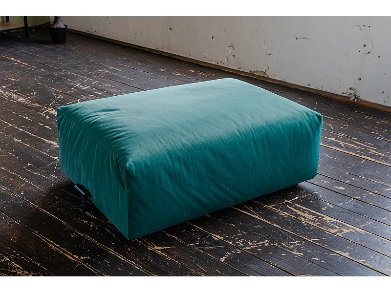 Polsterhocker - Grün Velvet - MIA