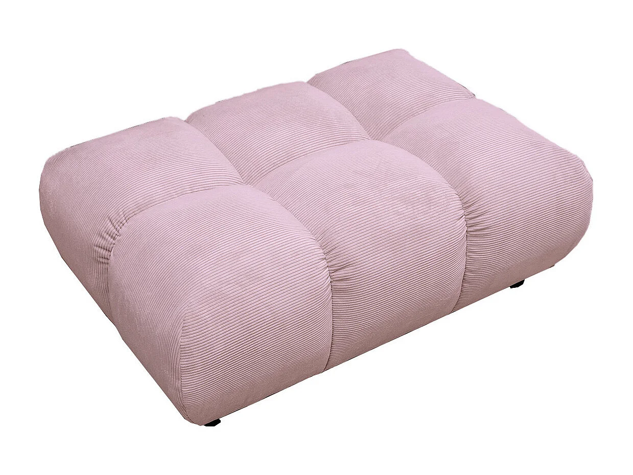 Pouf imbottito - Rosa Velluto a coste - VIVIEN