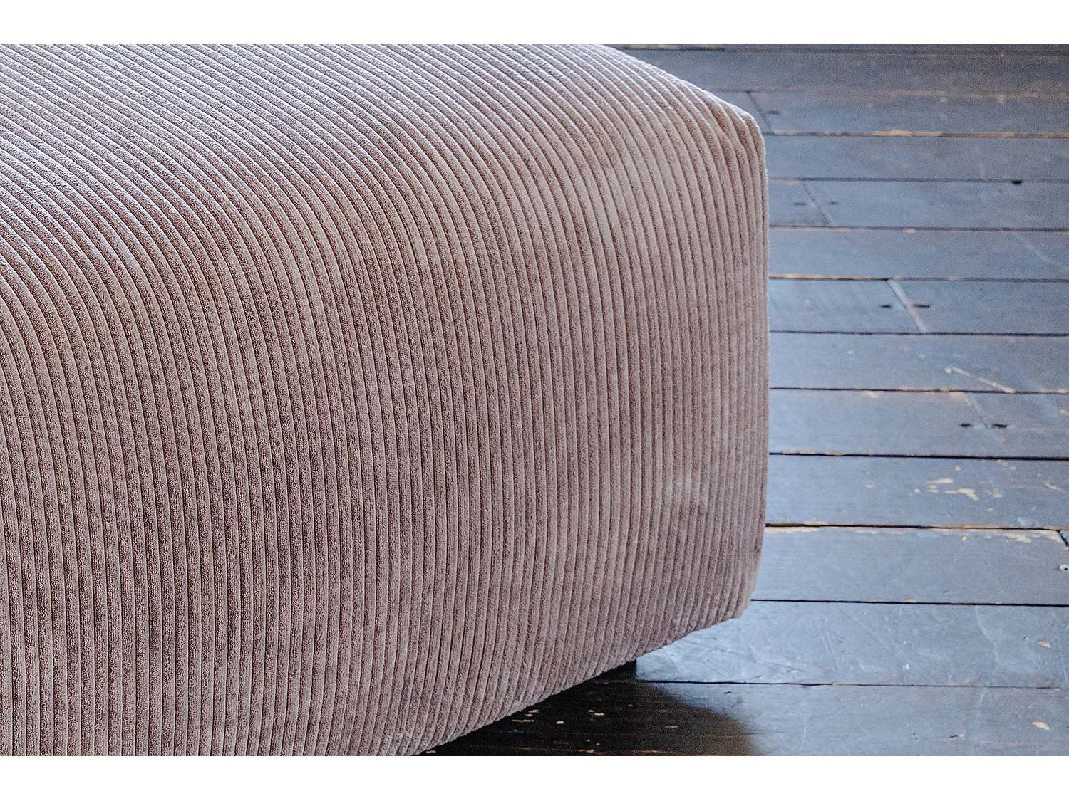 Polsterhocker - Taupe Cord - MIA