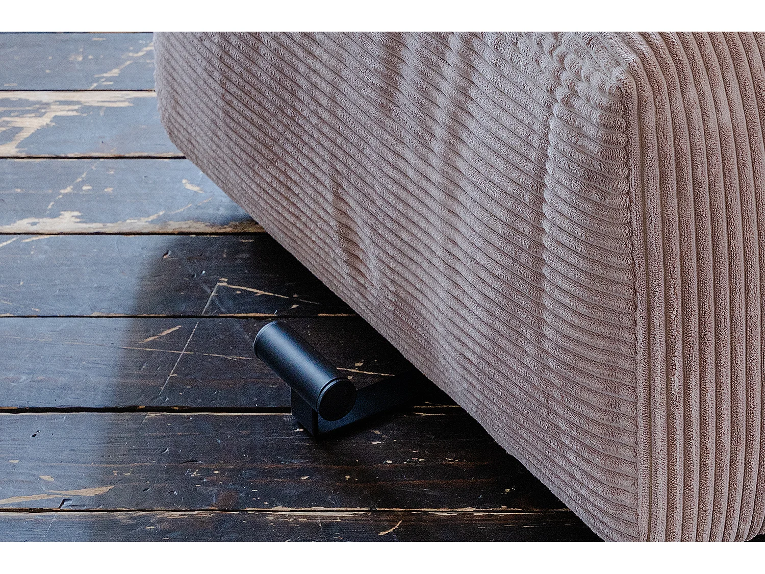 Polsterhocker - Taupe Cord - MIA