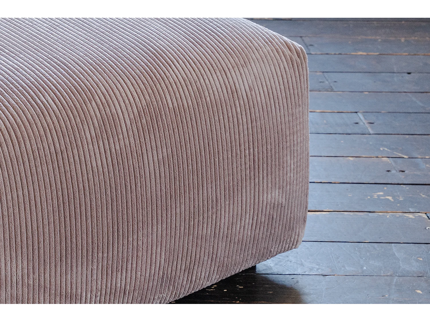 Polsterhocker - Taupe Cord - MIA