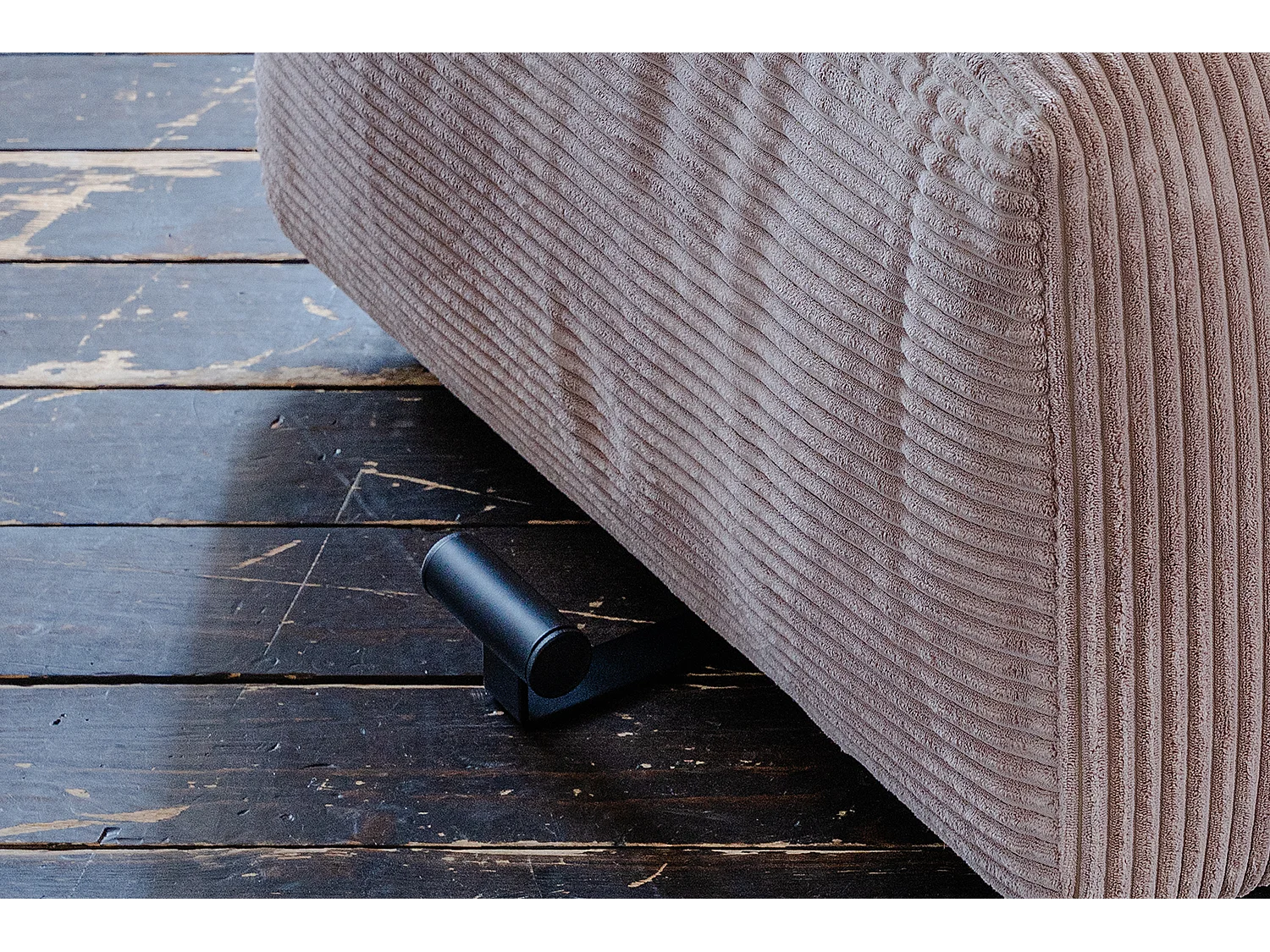 Polsterhocker - Taupe Cord - MIA