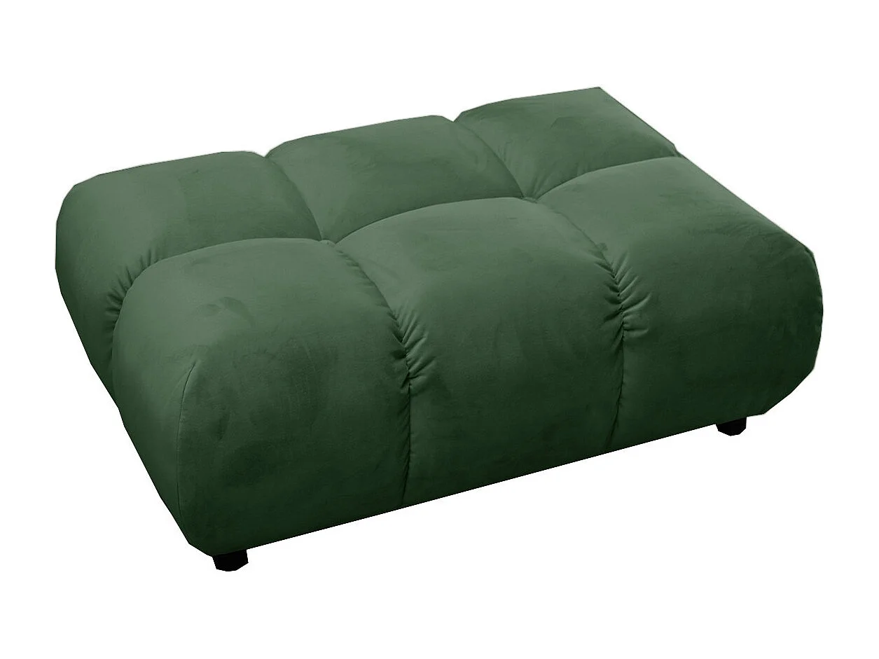 Polsterhocker - Smaragdgrün Velvet - VIVIEN