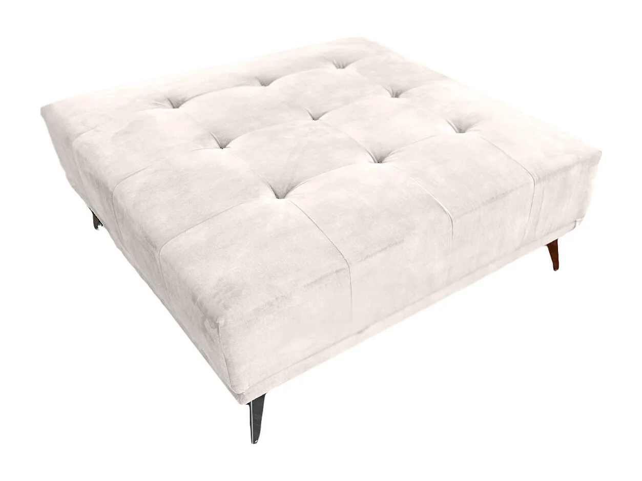 Polsterhocker - Cremeweiß Velvet - WIOLO