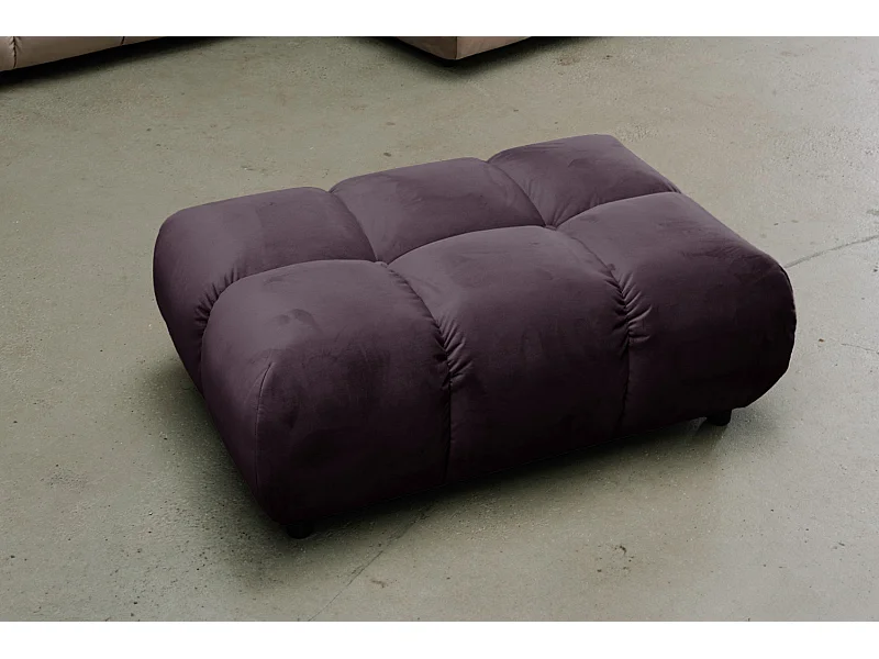 Polsterhocker - Violett Velvet - VIVIEN