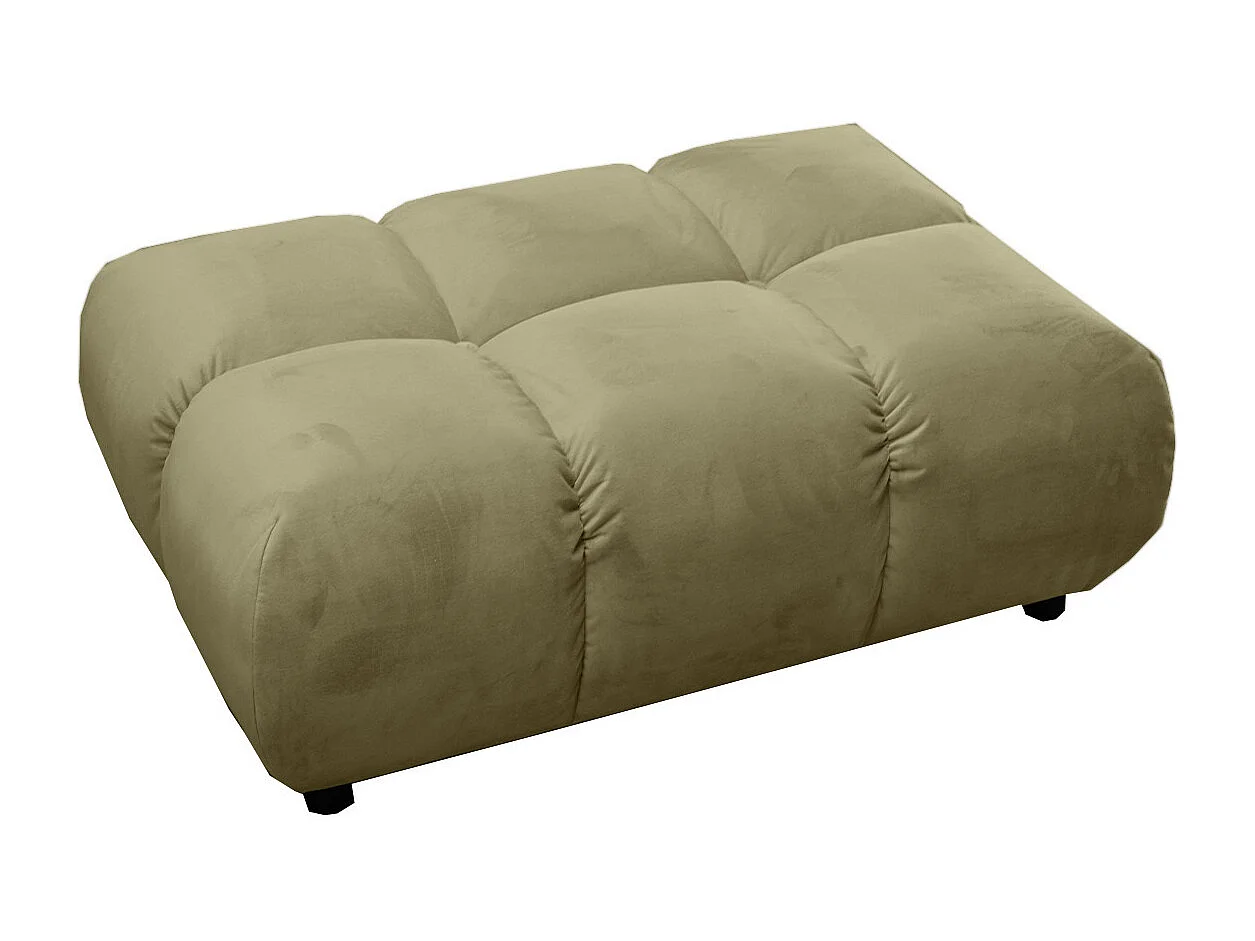 Polsterhocker - Grün Velvet - VIVIEN