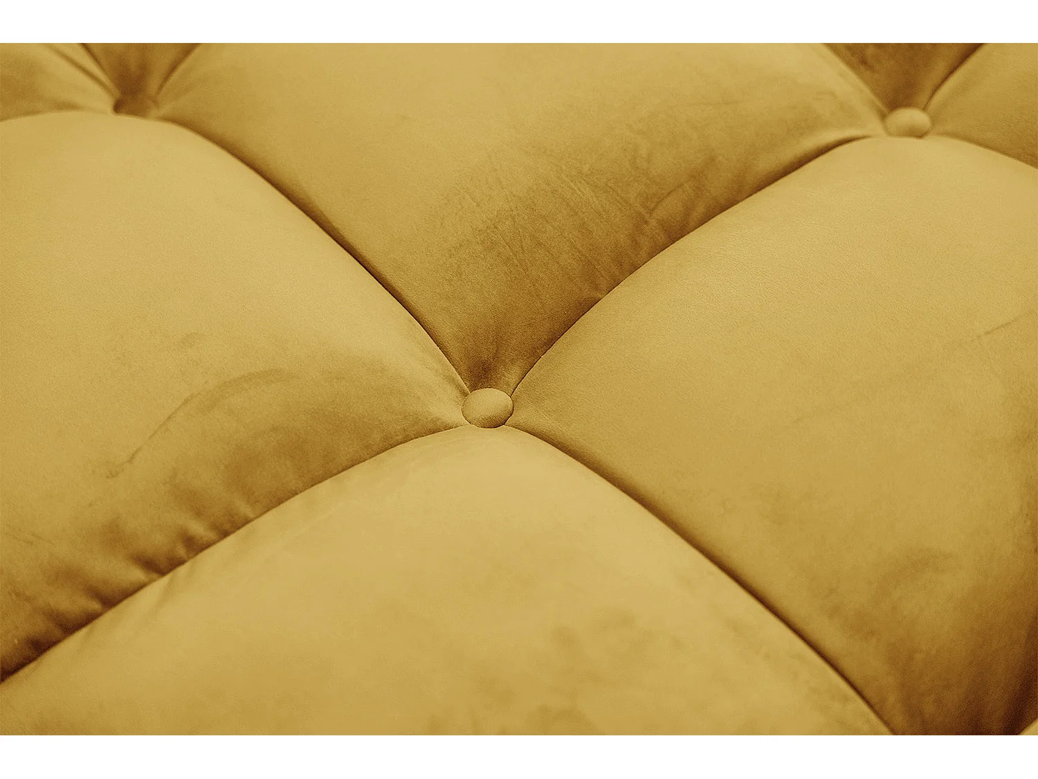 Sofá extra ancho - amarillo terciopelo - VIVIEN