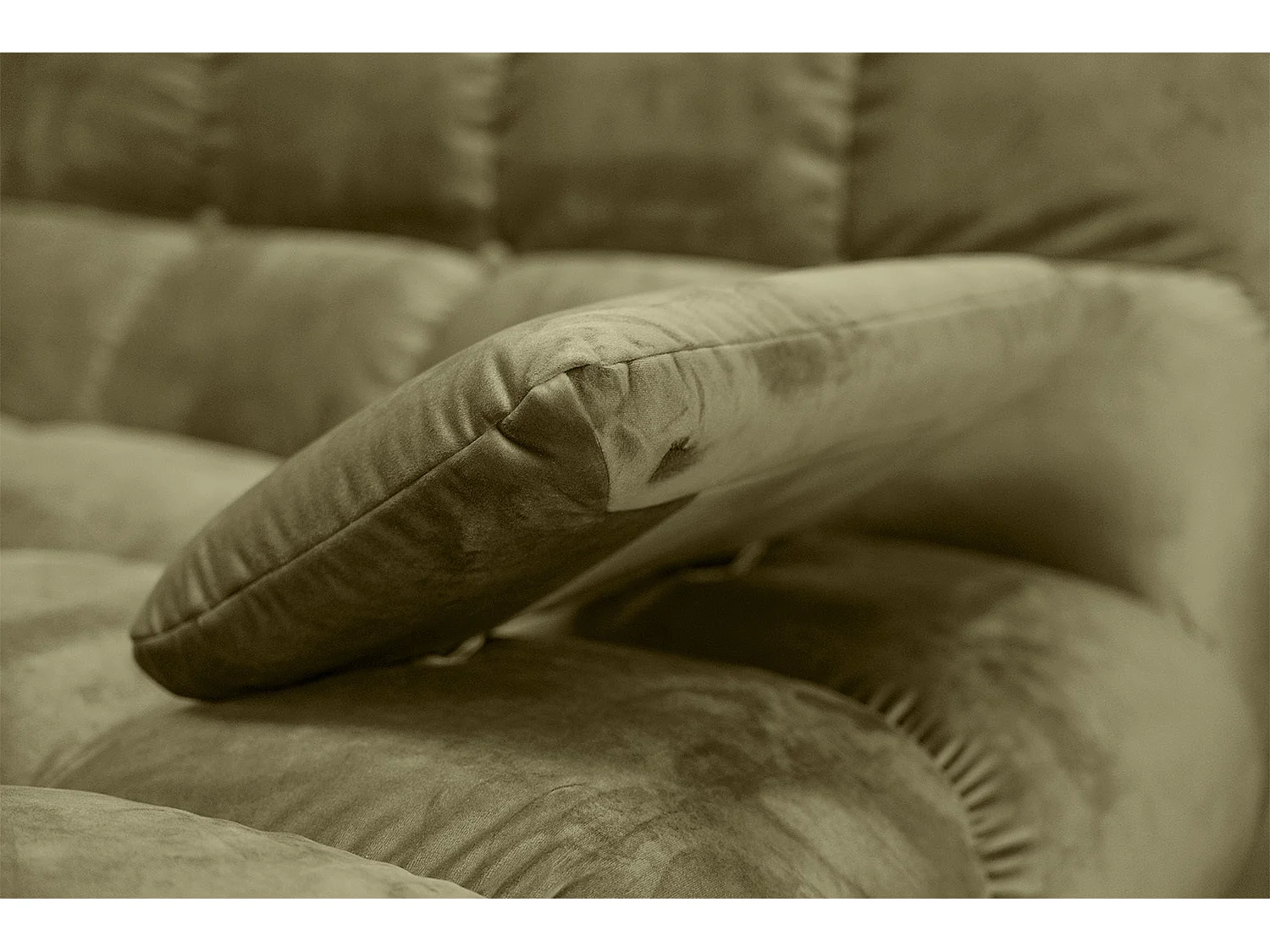 Sofá extra ancho - Verde terciopelo - VIVIEN