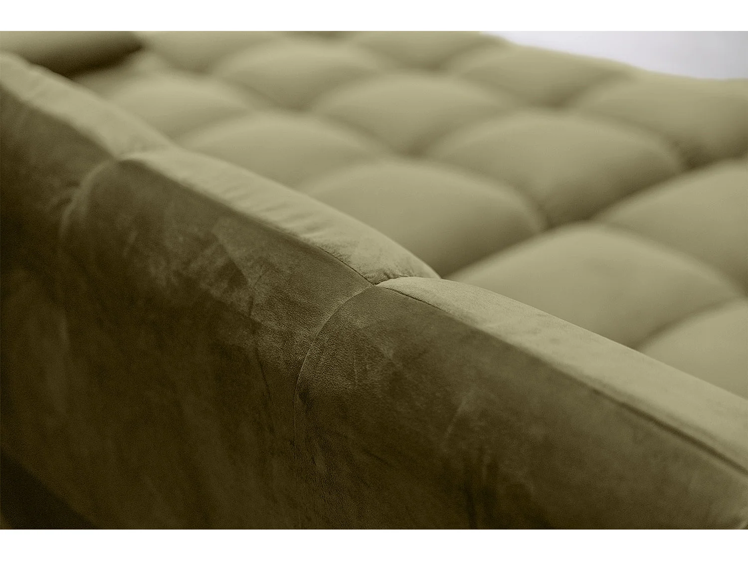 Sofá extra ancho - Verde terciopelo - VIVIEN