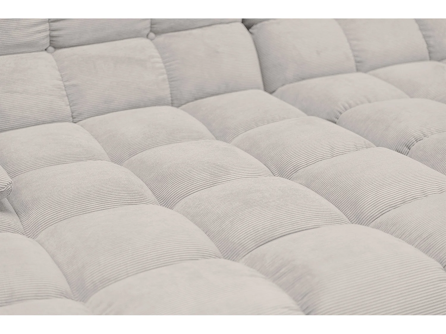 Bigsofa - Silber Cord - VIVIEN
