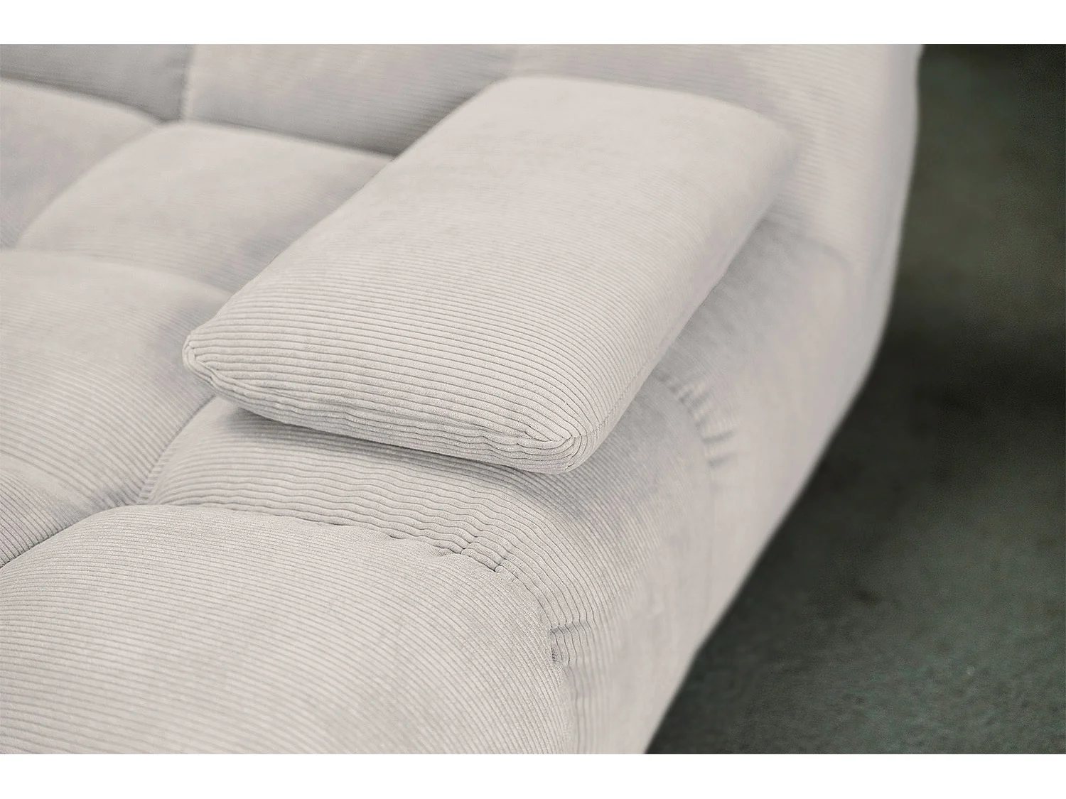 Bigsofa - Silber Cord - VIVIEN