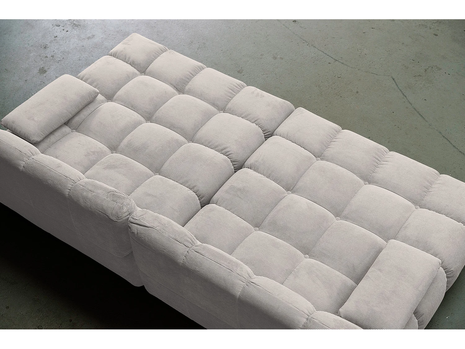Bigsofa - Silber Cord - VIVIEN