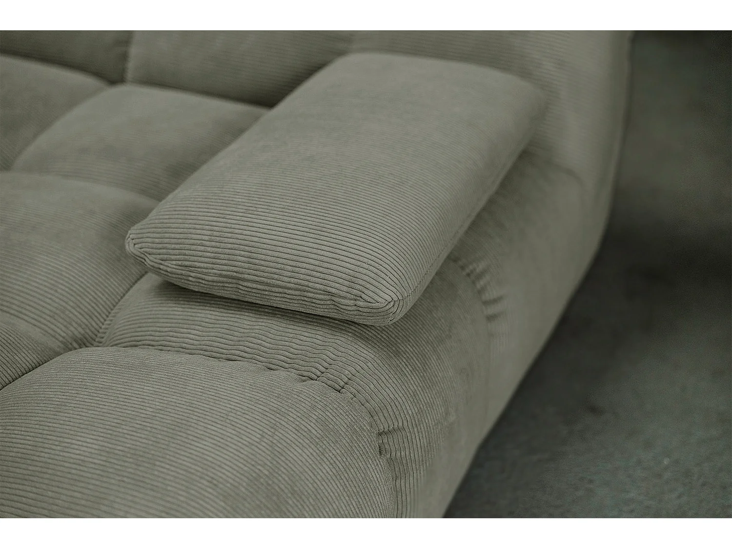 Bigsofa - Grün Cord - VIVIEN