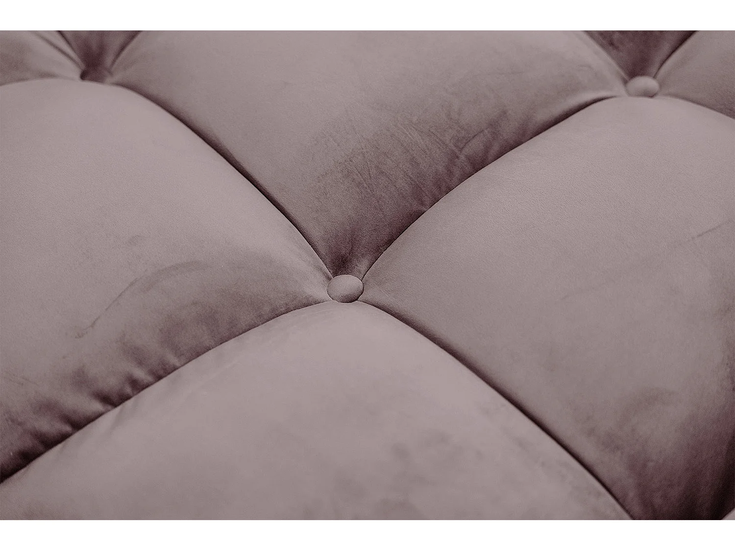 Sofá extra ancho - Gris terciopelo - VIVIEN