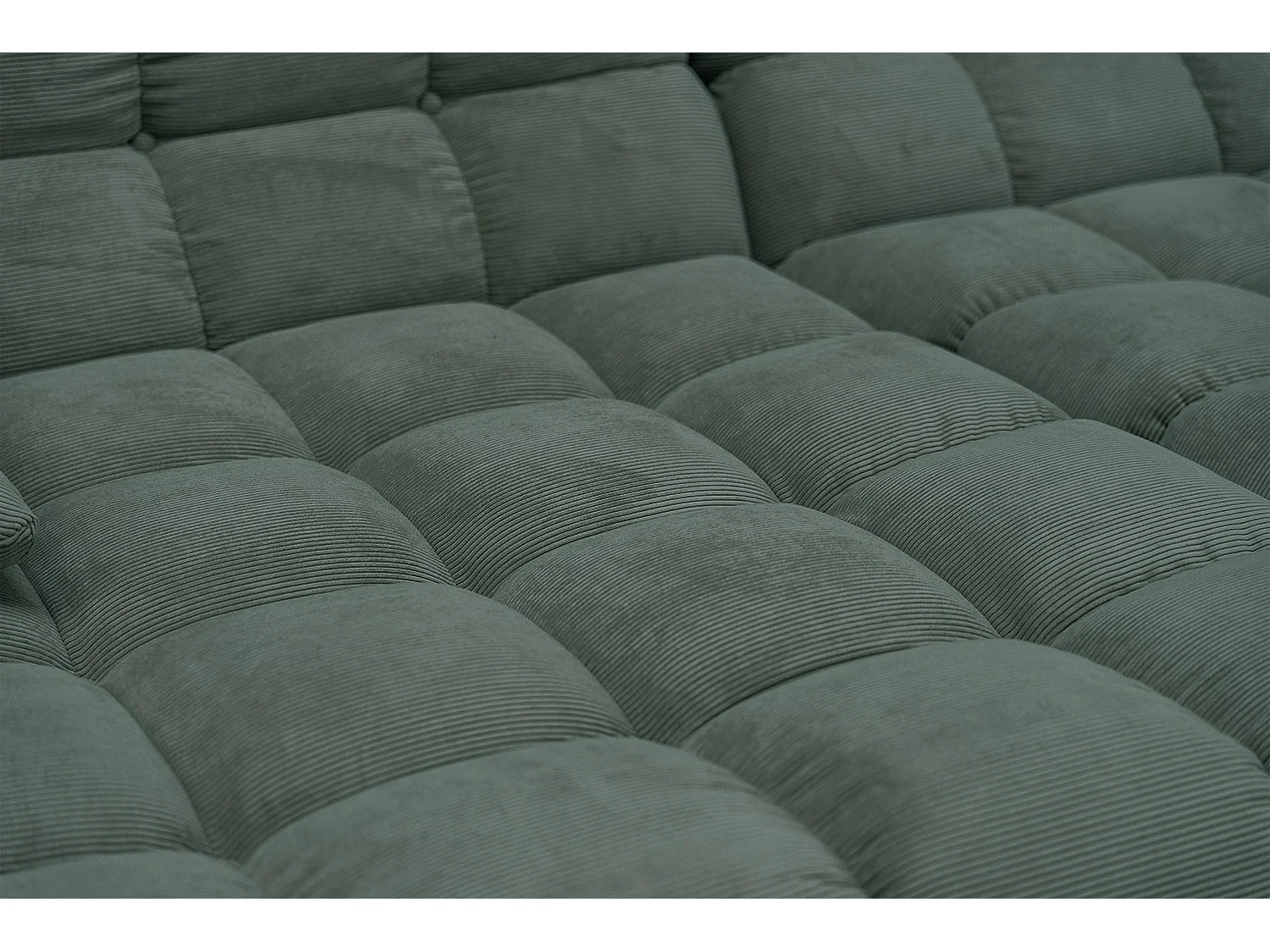 Bigsofa - Smaragdgrün Cord - VIVIEN