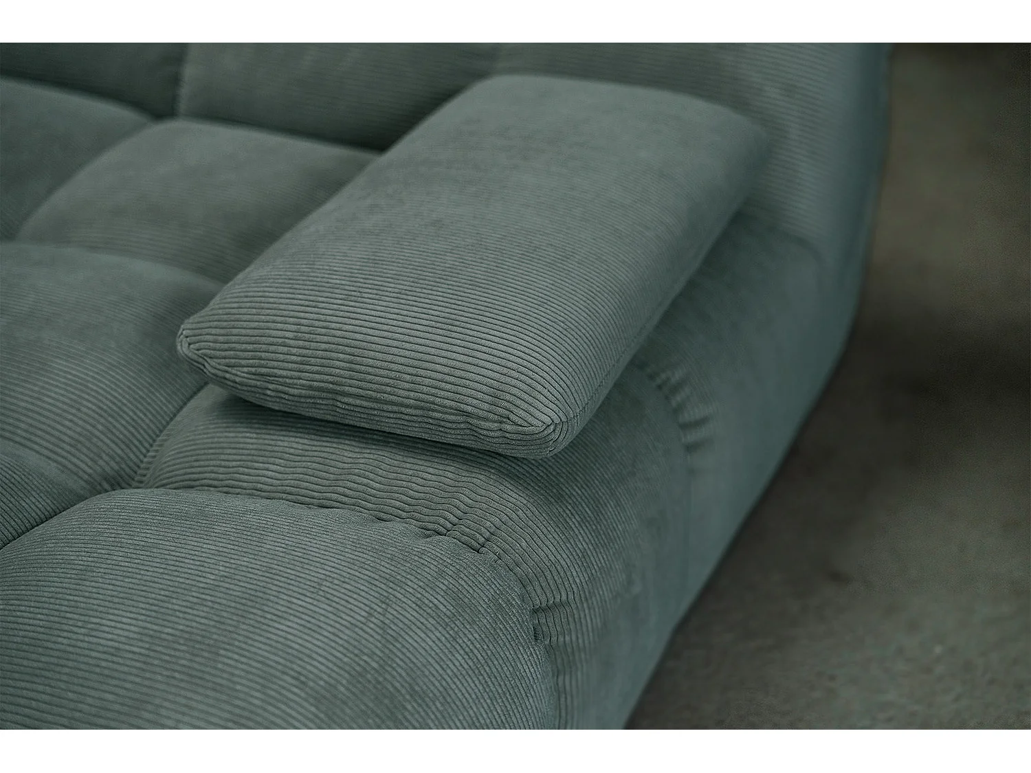 Bigsofa - Smaragdgrün Cord - VIVIEN