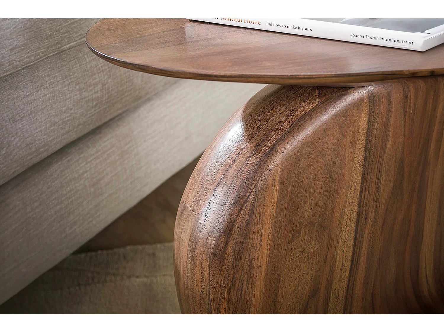 Mesa auxiliar - marrón Madera - 45 x 36 cm - MINOTA