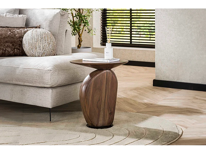 Bijzettafel - Bruin Hout - 45 x 36 cm - MINOTA