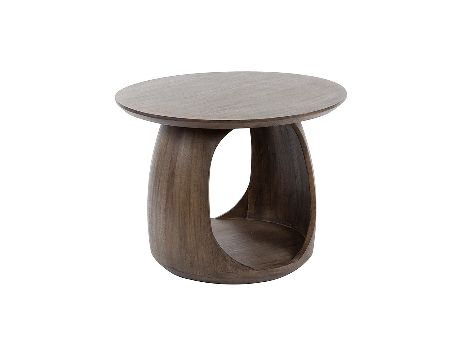 Table d'appoint - marron Bois - 60 x 60 cm - MEVA