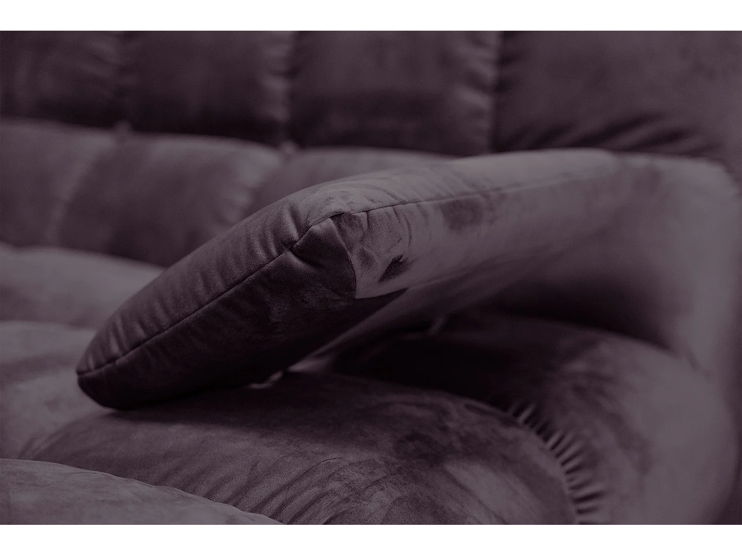 Sofá extra ancho - Violeta terciopelo - VIVIEN