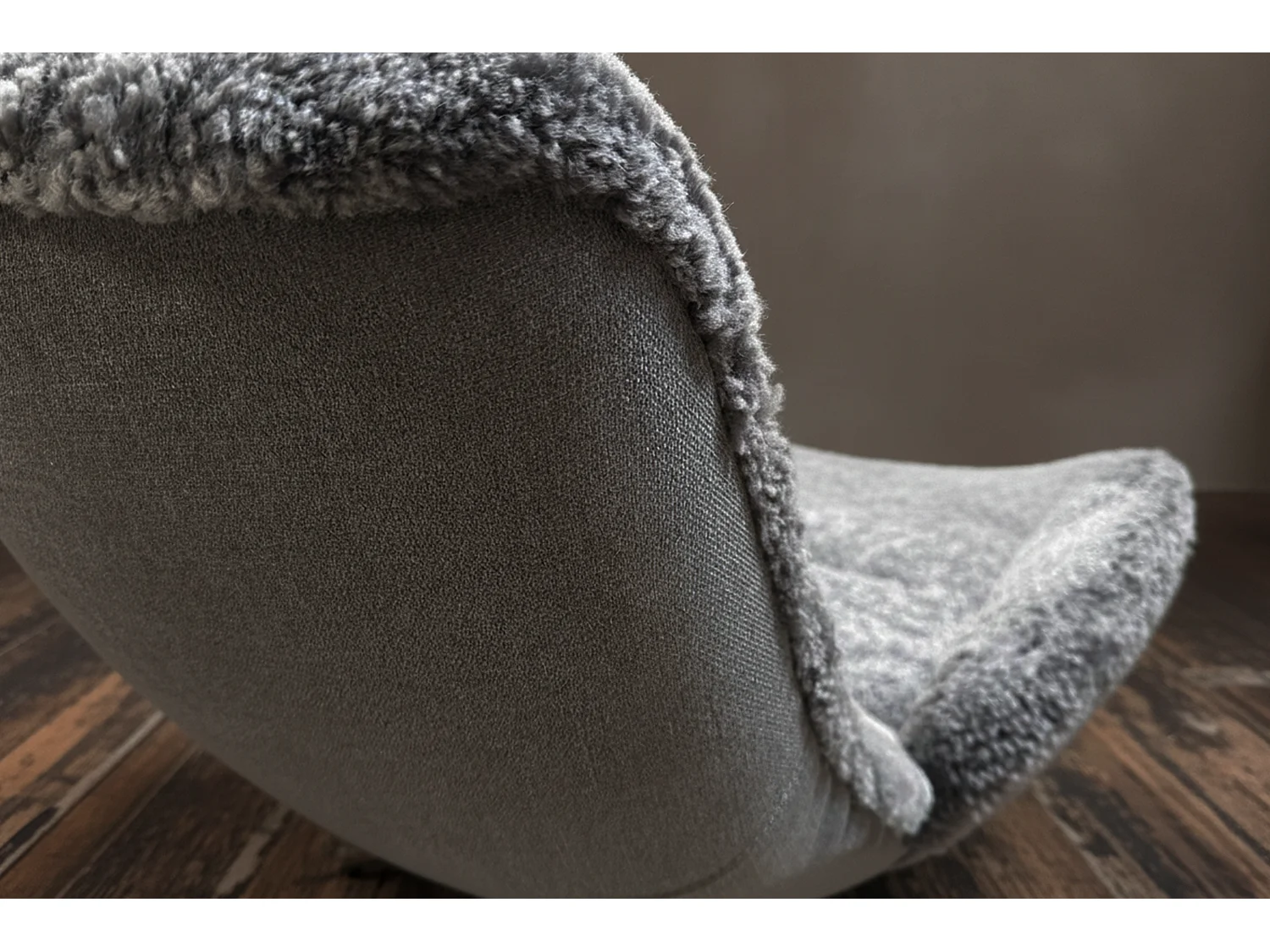 Poltrona relax - grigio chiaro Pelle di pecora - SILVA