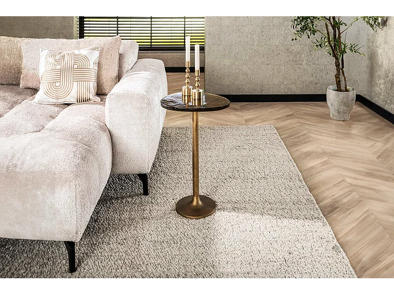 Mesa auxiliar - oro Cristal - 38 x 33 cm - DARI