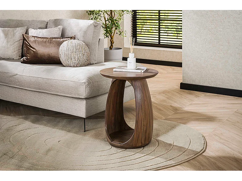 Beistelltisch - Braun Holz - 45 x 45 cm - MEVA