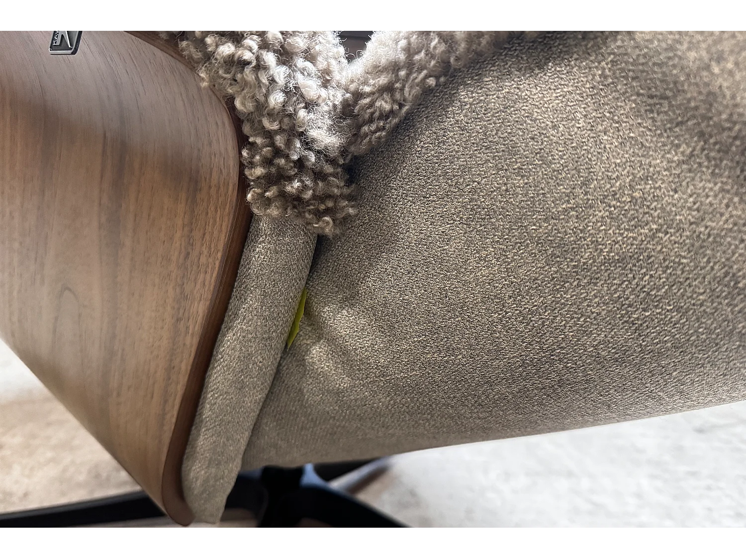 Relaxfauteuil - Beige Schapenvacht - SILVA