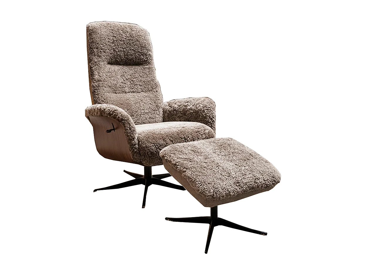Sillones relax - beige Piel de oveja - SILVA