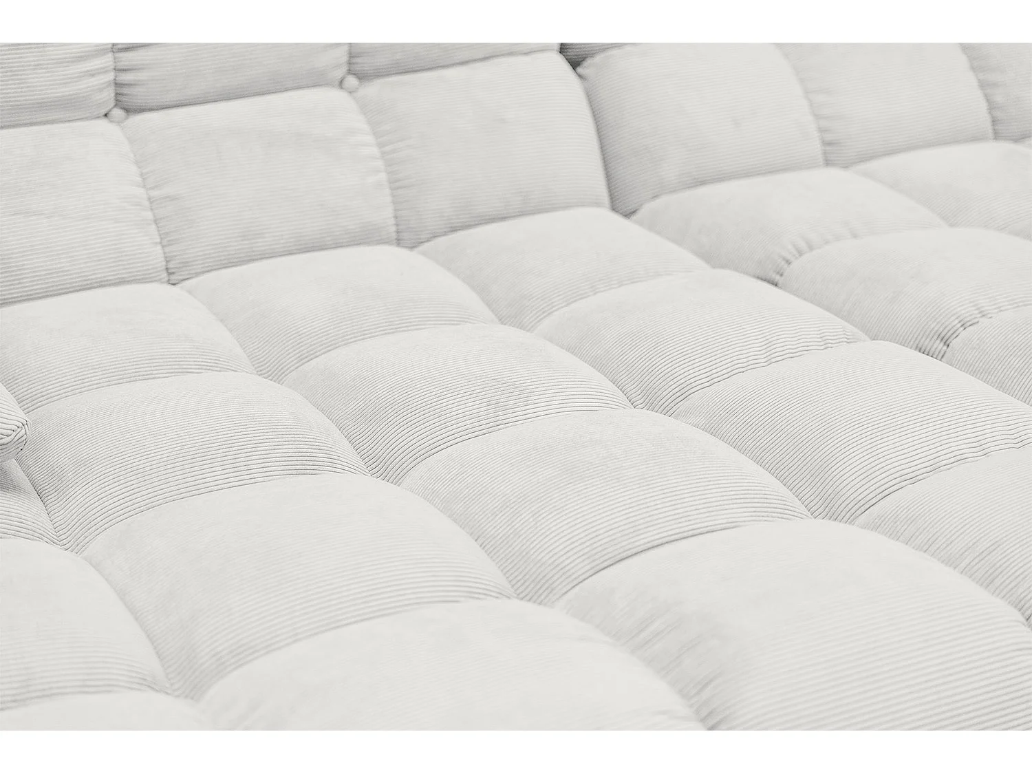 Bigsofa - Weiß Cord - VIVIEN