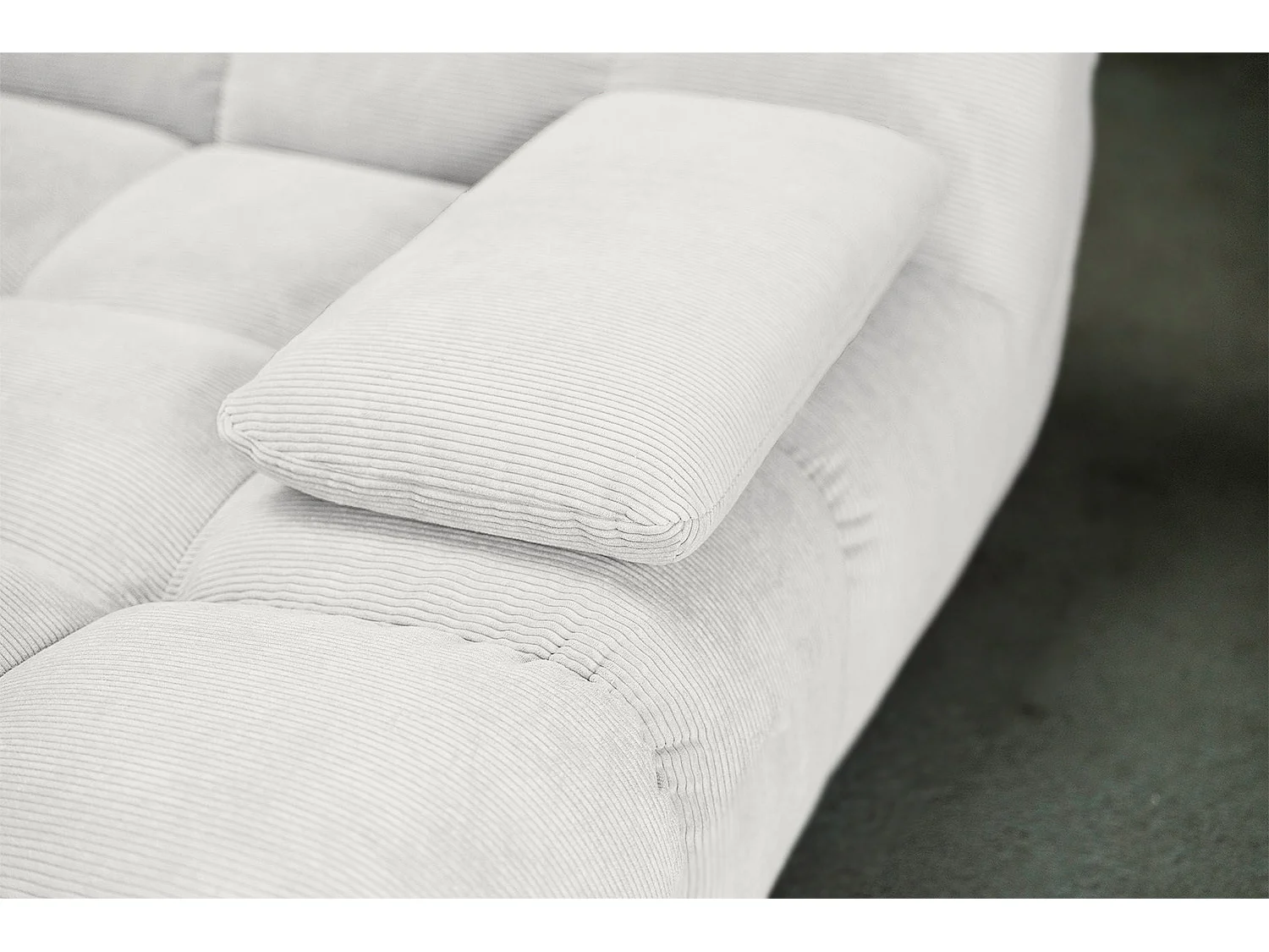 Bigsofa - Weiß Cord - VIVIEN