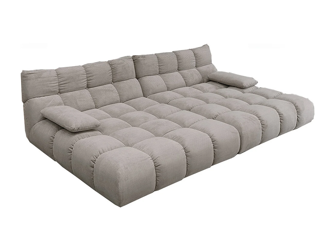 Bigsofa - Grau Cord - VIVIEN