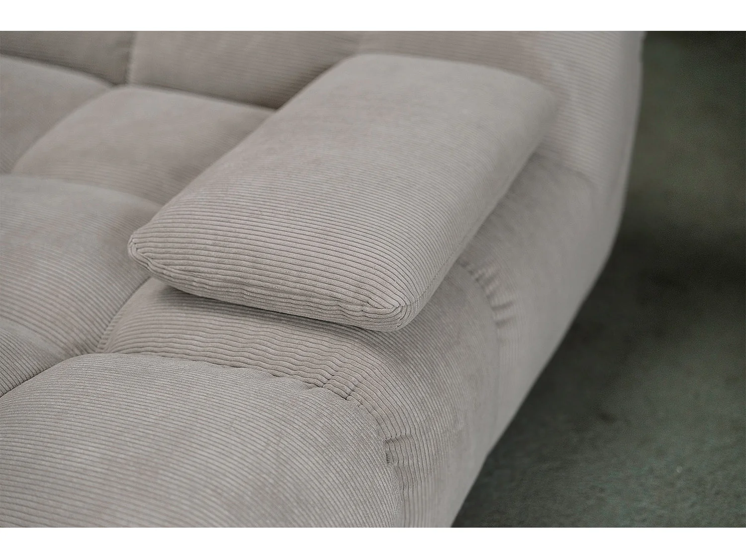 Bigsofa - Grau Cord - VIVIEN