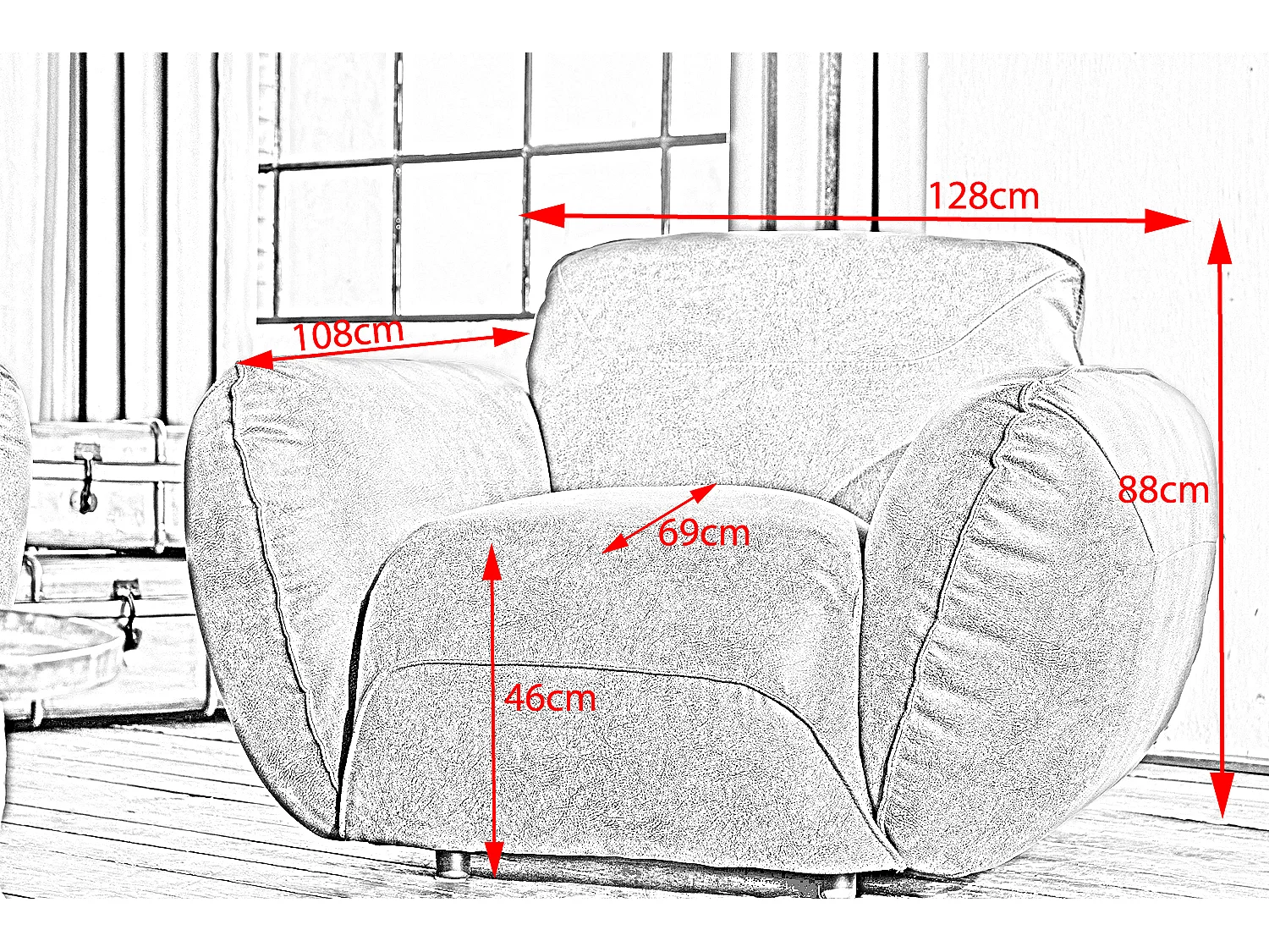 Sillones individuales -  piel - DAVITO