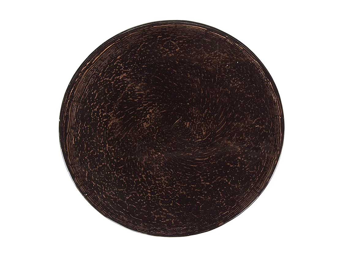 Beistelltisch - Braun Glas - 30 x 30 cm - MOKKA