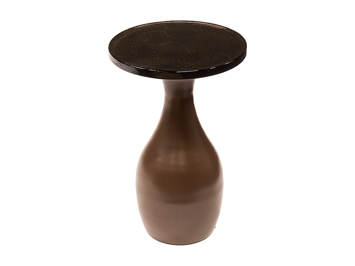 Mesa auxiliar - marrón Cristal - 30 x 30 cm - MOKKA