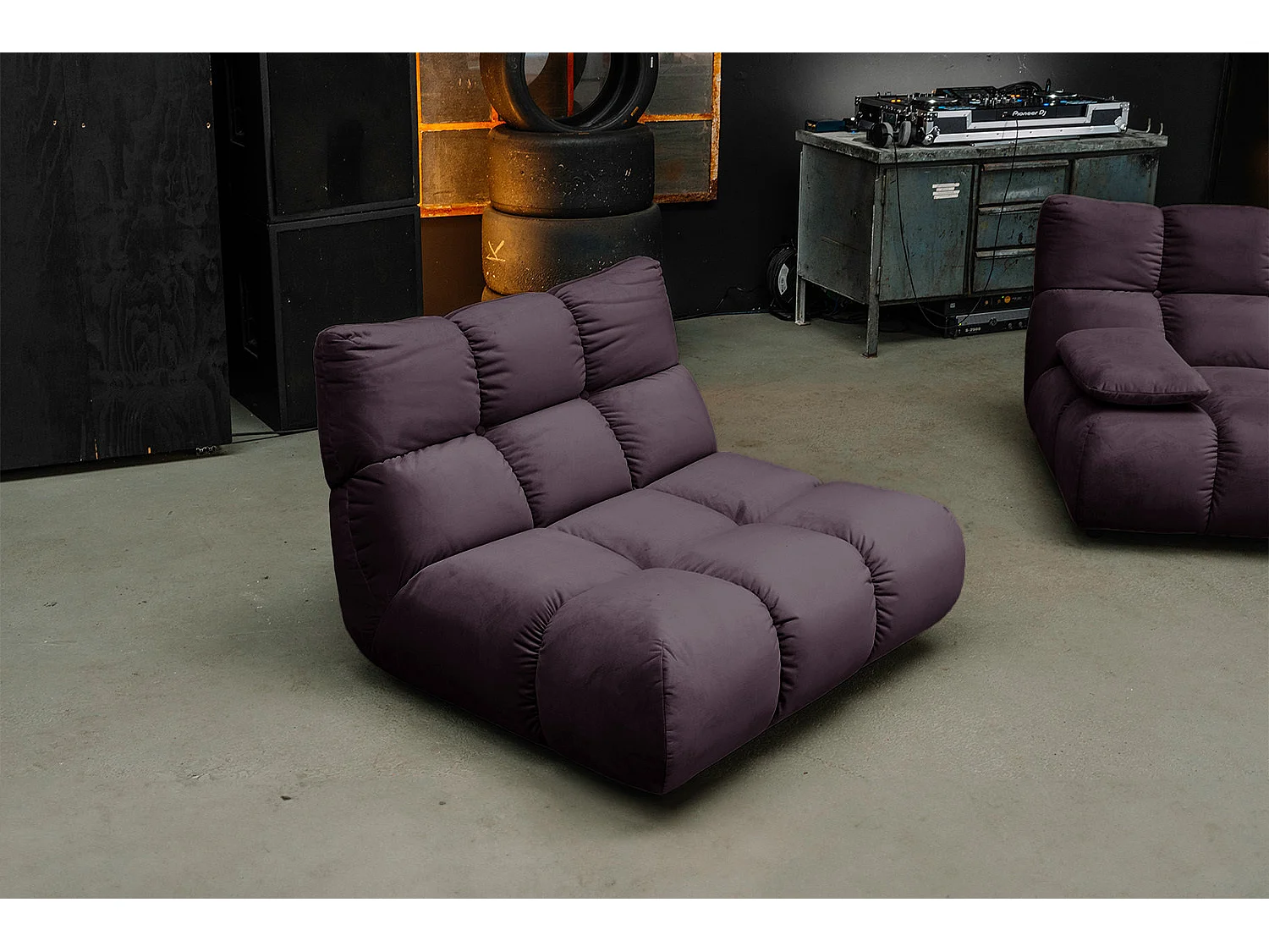 Drehsessel - Violett Velvet - VIVIEN