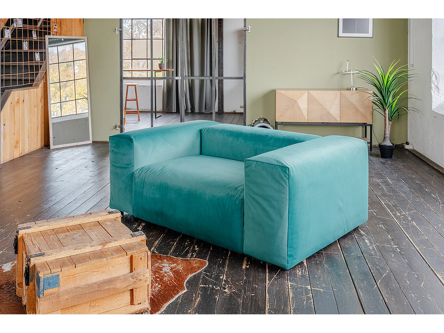 XXL Sessel - Grün Velvet - MIA