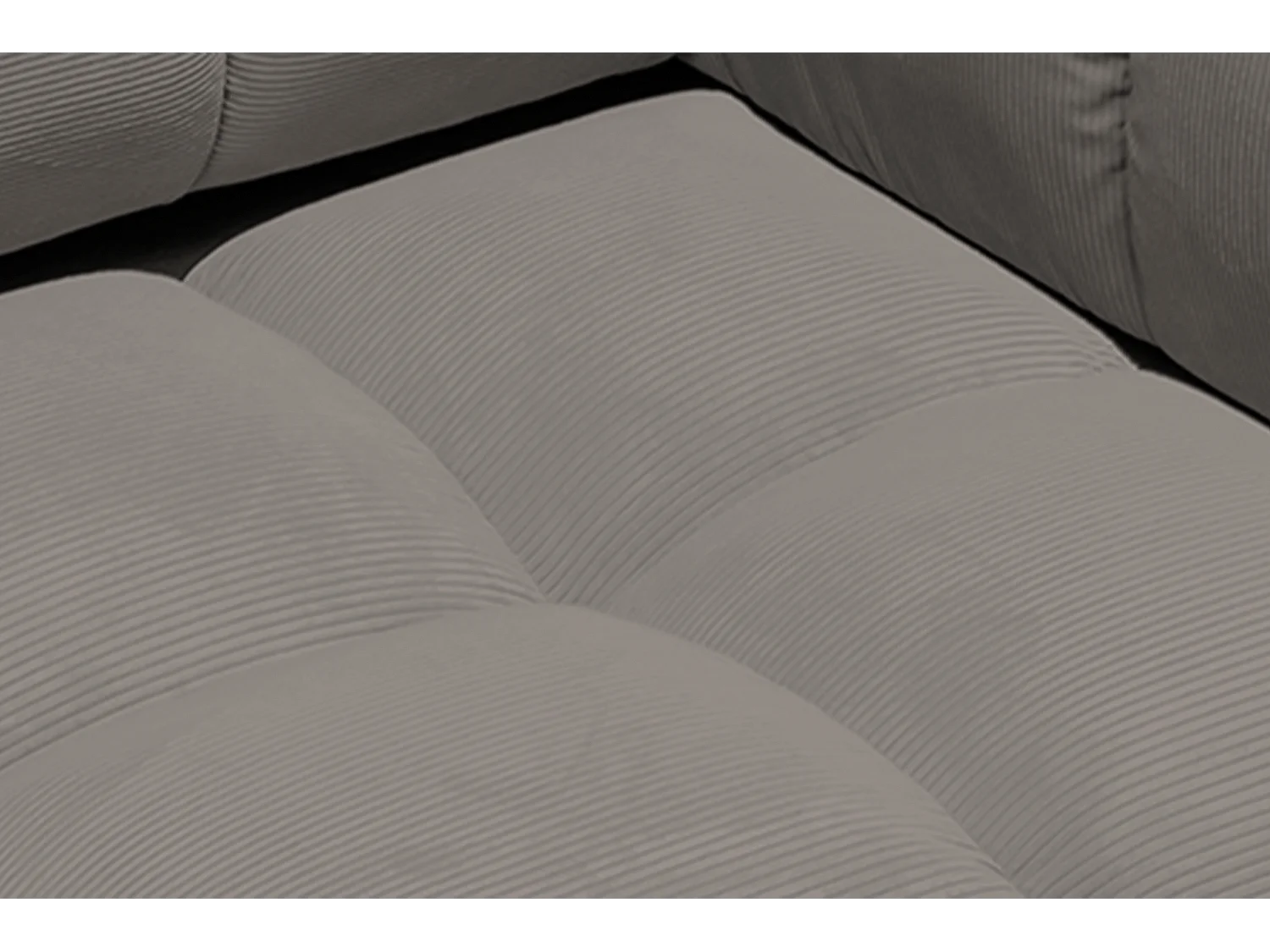 Drehsessel - Grau Cord - VIVIEN