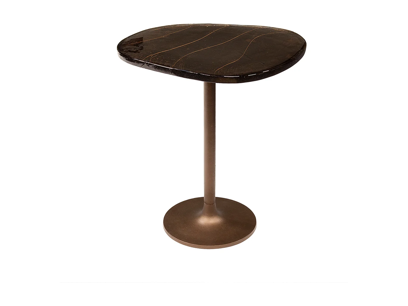 Mesa auxiliar - marrón Cristal - 50 x 42 cm - DARI