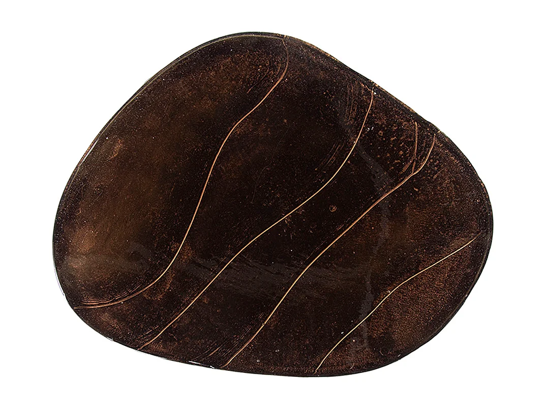 Mesa auxiliar - marrón Cristal - 50 x 42 cm - DARI