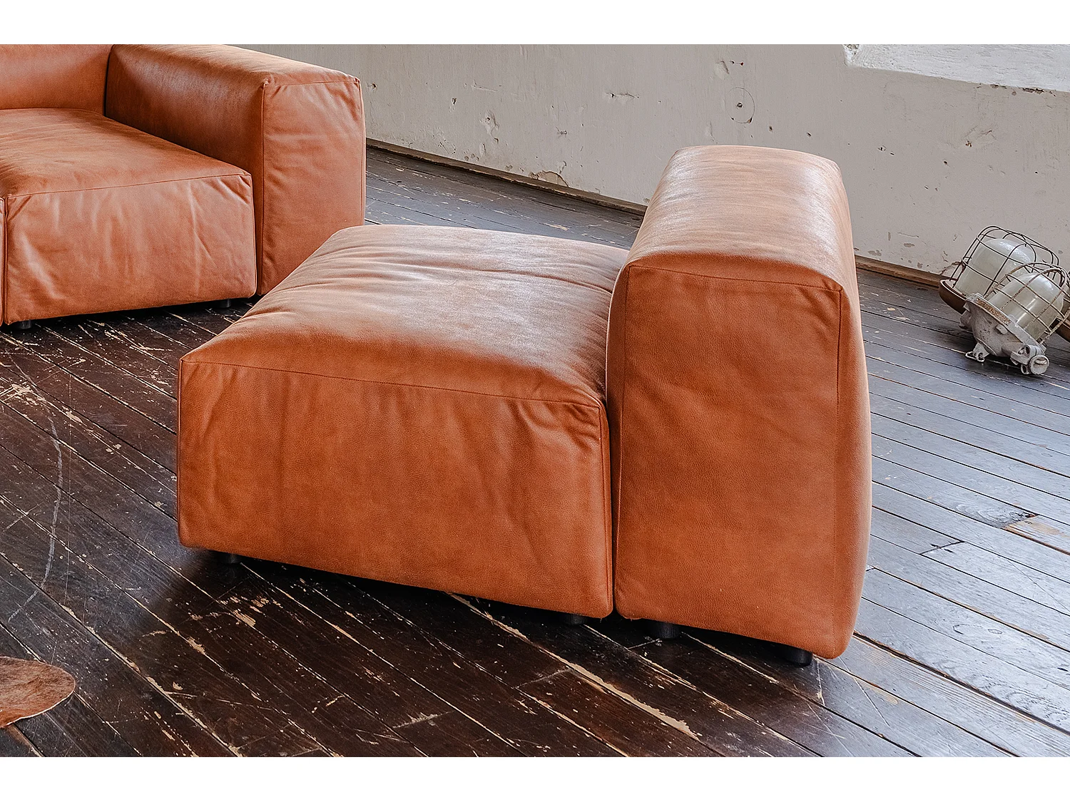 Einzelsessel - Braun Lederfaserstoff - MIA