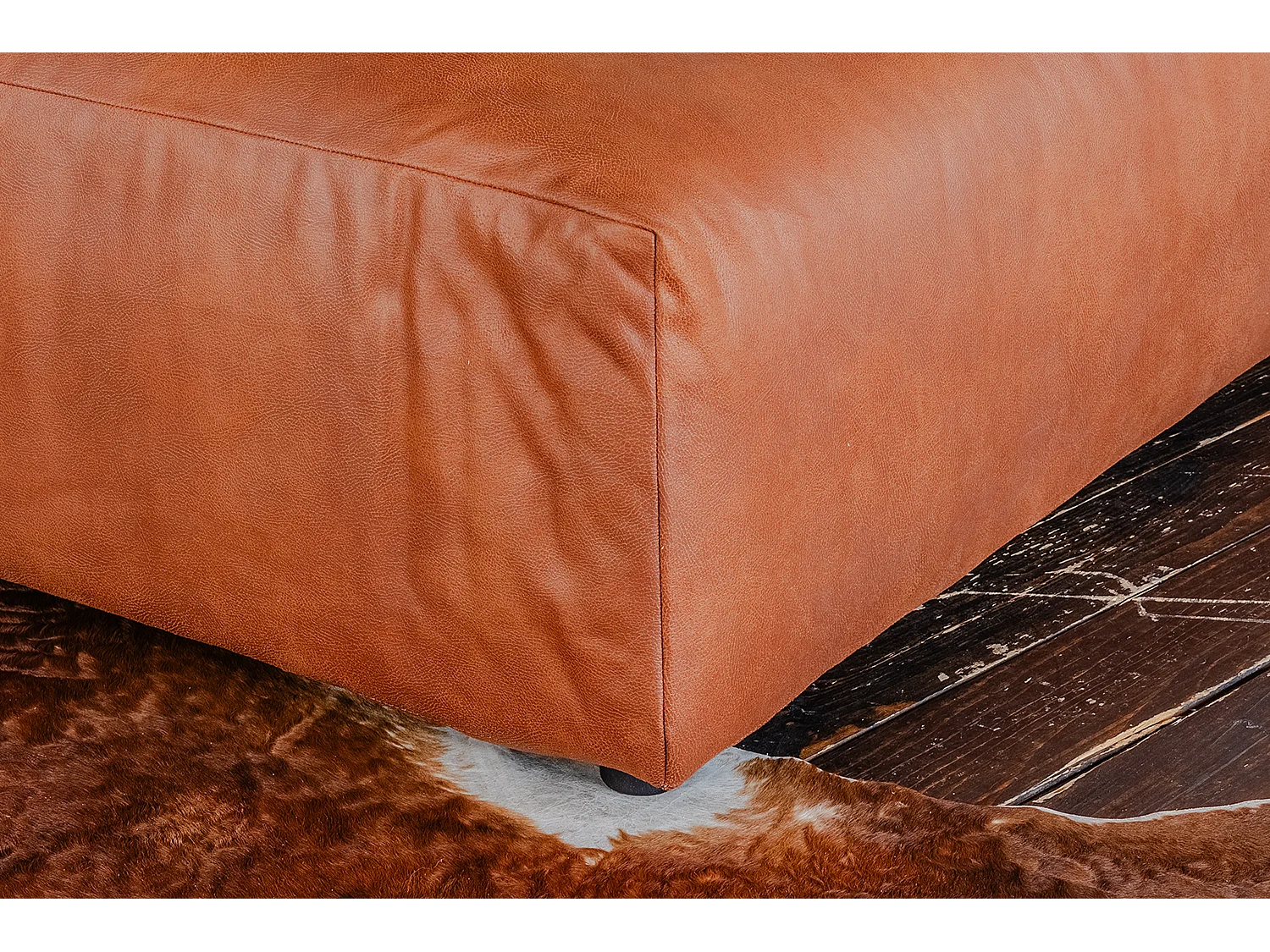 Einzelsessel - Braun Lederfaserstoff - MIA