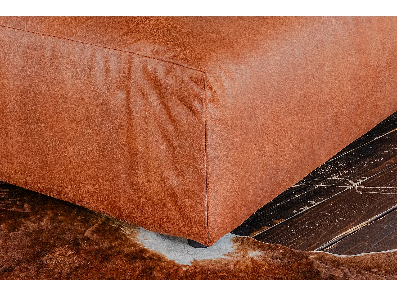 Einzelsessel - Braun Lederfaserstoff - MIA