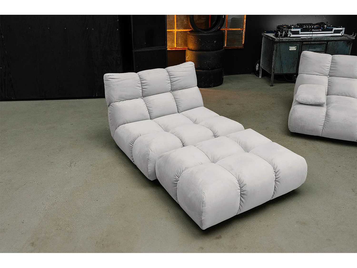 Drehsessel - Silber Velvet - VIVIEN