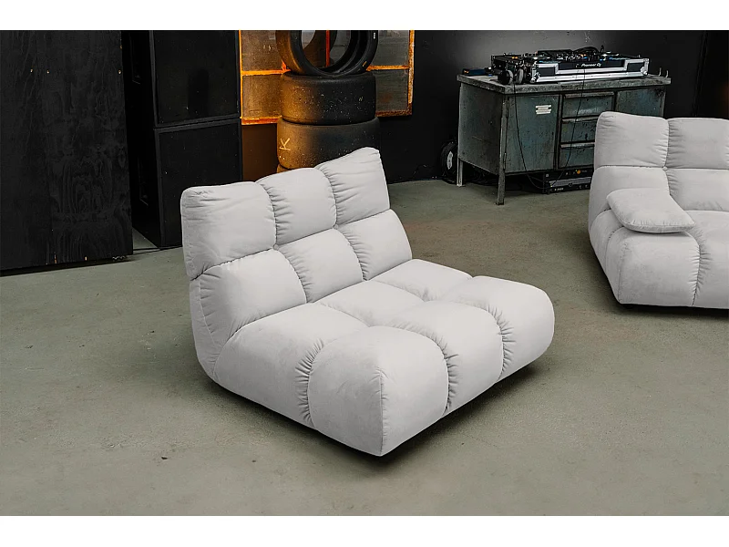 Drehsessel - Silber Velvet - VIVIEN